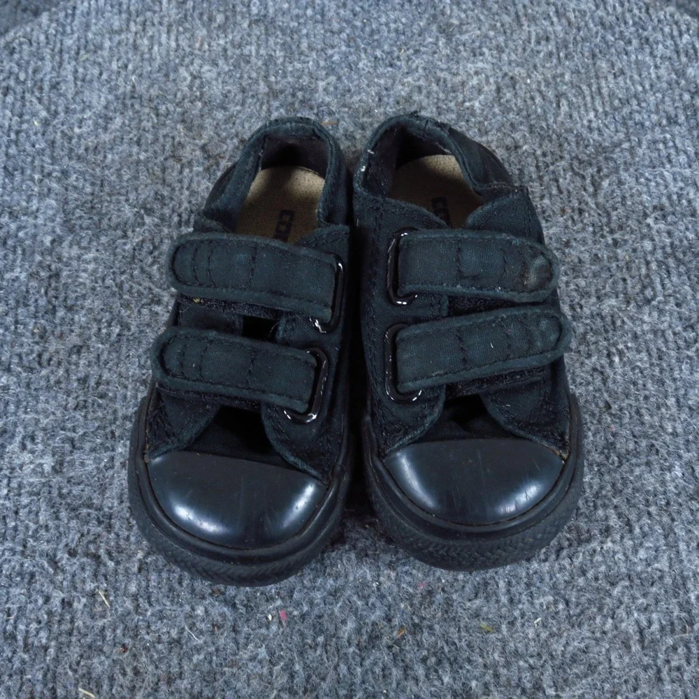 Converse CT 2 Strap Ox Infants Sneakers Size 5 Toddler Walking Shoes Black